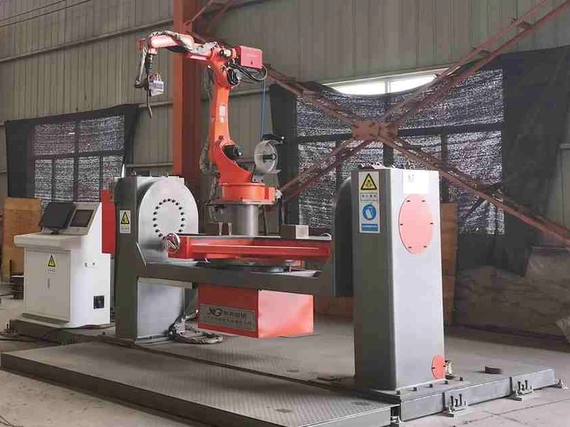 Automatic welding machine used for steel tower component fabrication